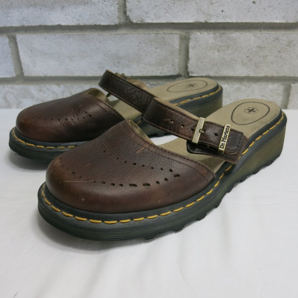 Dr. Martens Slingback Leather Slide Sandals Shoes